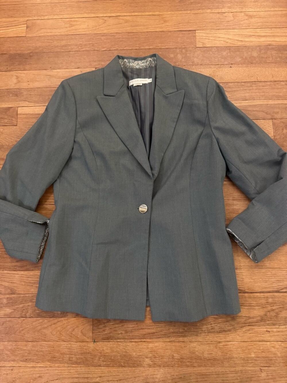 Garfield & Marks Women's Slate Blue-Gray Arden Petite Jacket - Size 12P
b92